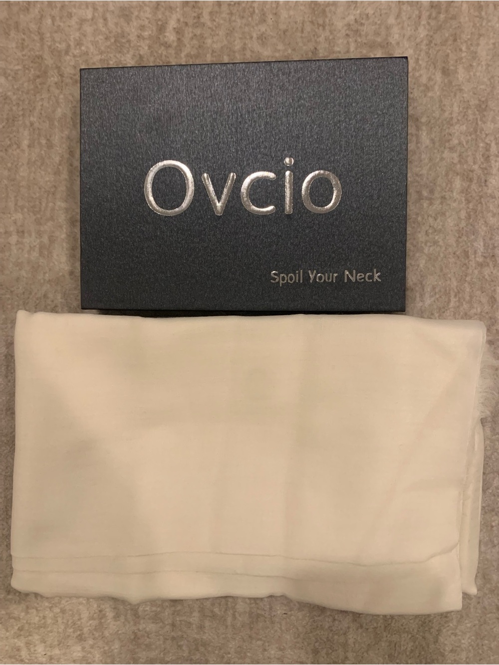 Ovcio’’s 100% Cashmere Women’s Brand New in m Cream Scarf - Spoil Your Neck